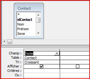 Requête sur 1 champ