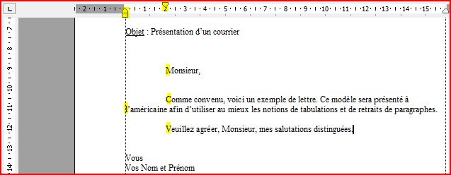 Avec retrait de la 1ère ligne